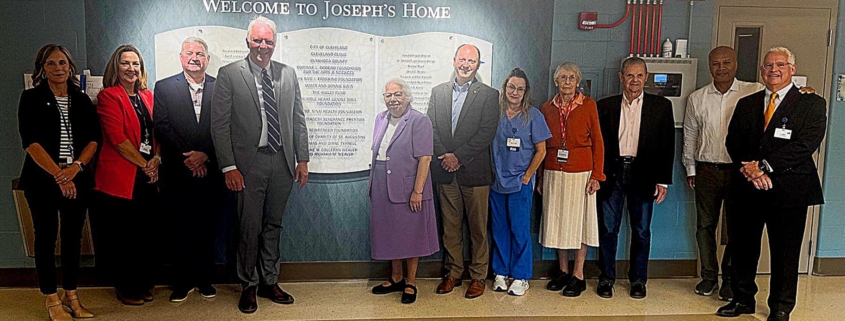 County Executive Ronayne Visits Joseph & Mary's Home.